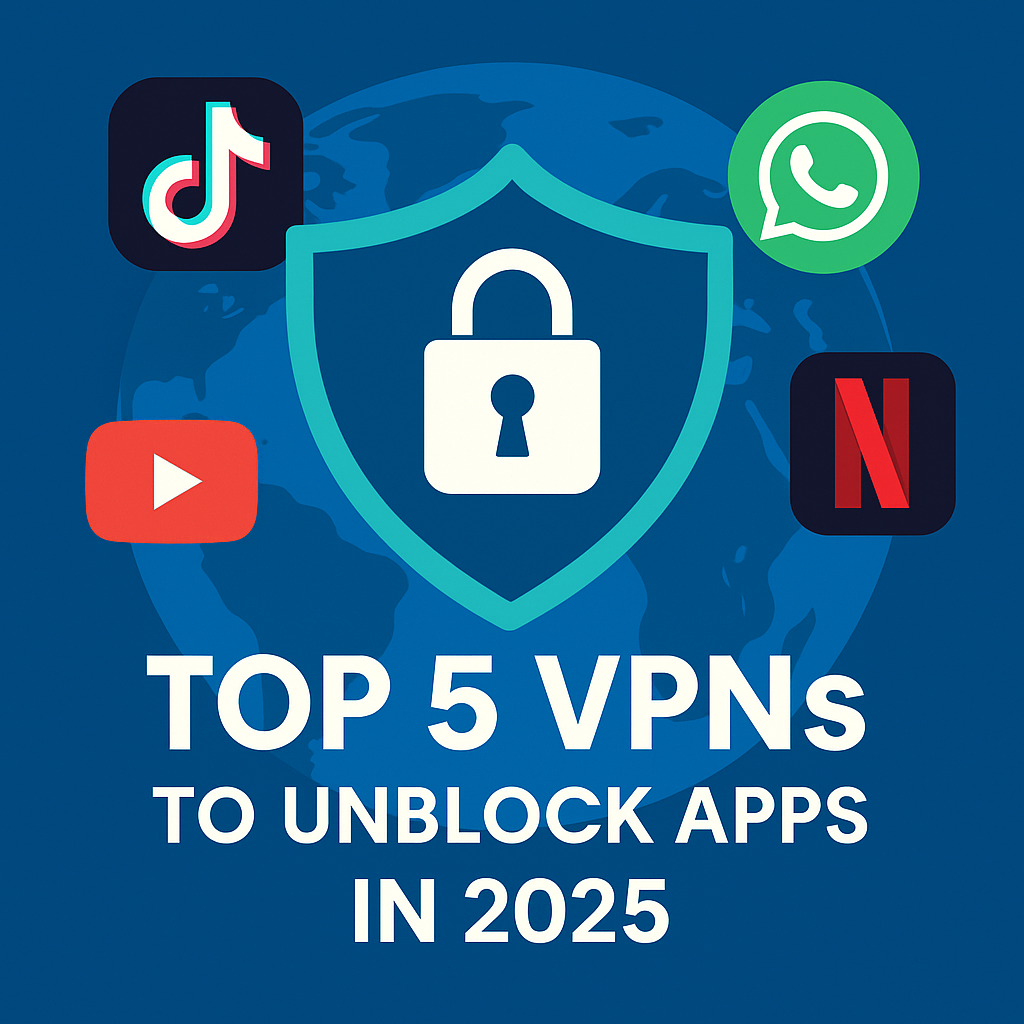 Top 5 VPNs That Unblock the Most Popular Apps in 2025